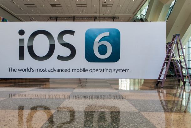 iOS 6 Banner in the Moscone Centre