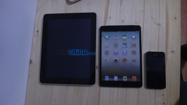 Whereas the pics apparently show a 3G or 4G model, the iPad mini video shows a wi-fi only mockup…