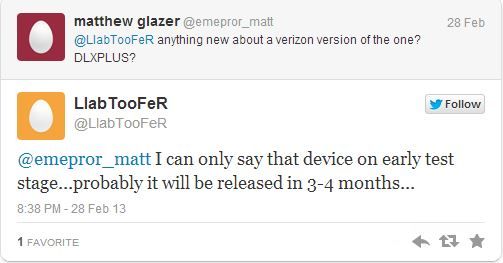 HTC One Verizon Release Date Rumor