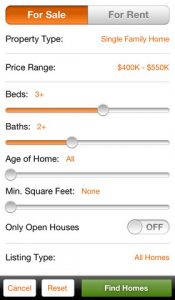 HomeFinder.com Real Estate Search iphone app