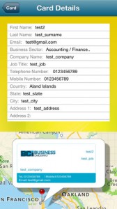 Business Cards Info iPhone App