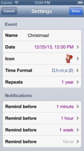 Reminder & Countdown free iphone app review