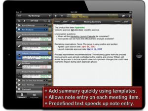 Meeting+ ipad app