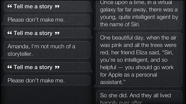 Siri Can Tell A Story