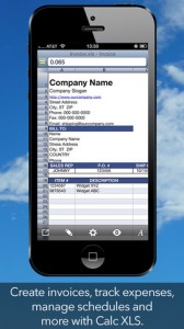 Calc XLS iPhone App