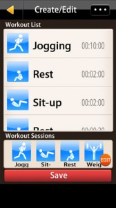 Workout Organizer iPhone App