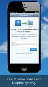 Calc XLS iPhone App