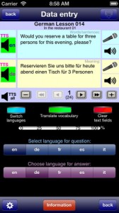 Language Trainer iPhone App