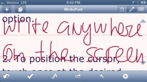 WritePad iPhone App