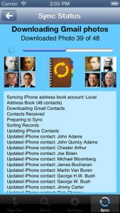 Contacts Sync For Google Gmail iPhone App