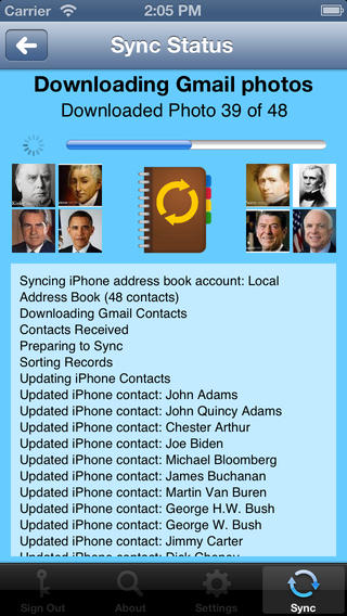 contacts sync for google gmail review