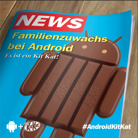 Android 4.4 KitKat Makes Headlines