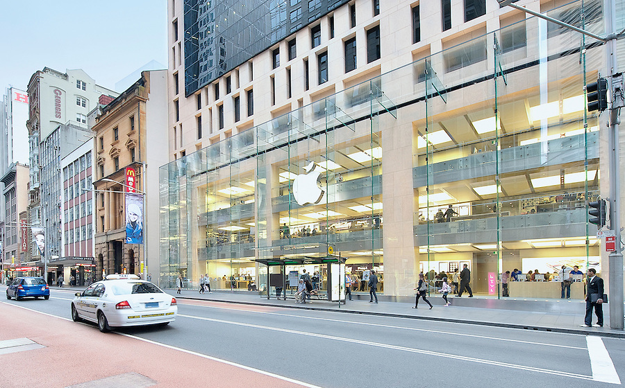 Apple store in downtown Sydney; New South Wales, Australia