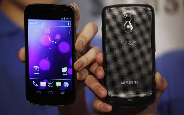 Galaxy Nexus on display