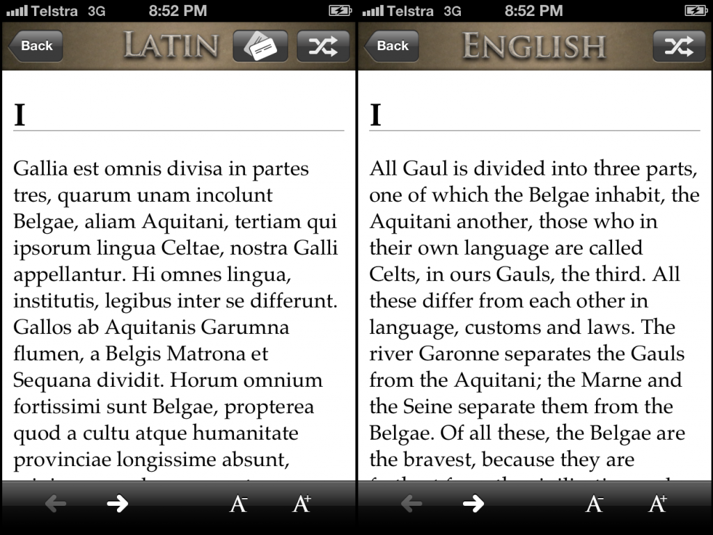 Latin Dictionary - Latin vs English