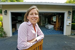 Susan Wojcicki at the garage that once was Google