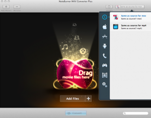 Noteburner M4V Converter Plus Mac App