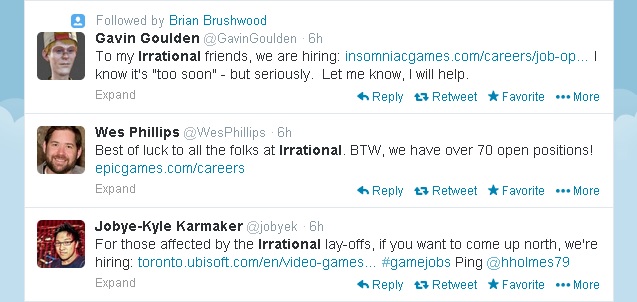 Irrational Games support on Twitter