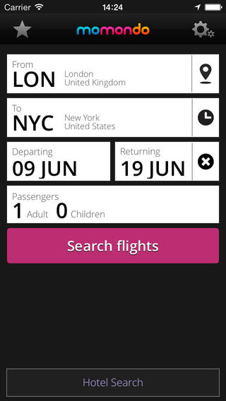 Momondo iPhone App: Find Cheap Flights