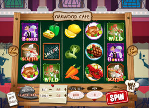 Oakwood Cafe Stage Two1 300x218 BIGMAN Slots Facebook App Review: Big Slots, Big Fun