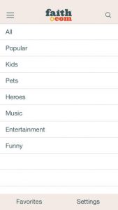 Faith.com iPhone App