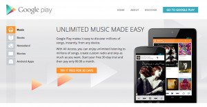 Canada Receives Google Play Music