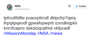 NSA Saves America By Hiring Through Tweets