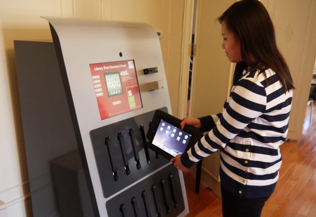 So, if you're a cash rich private university with everything, including a $650 million endowment, what do you buy next? Say, iPad vending machine...