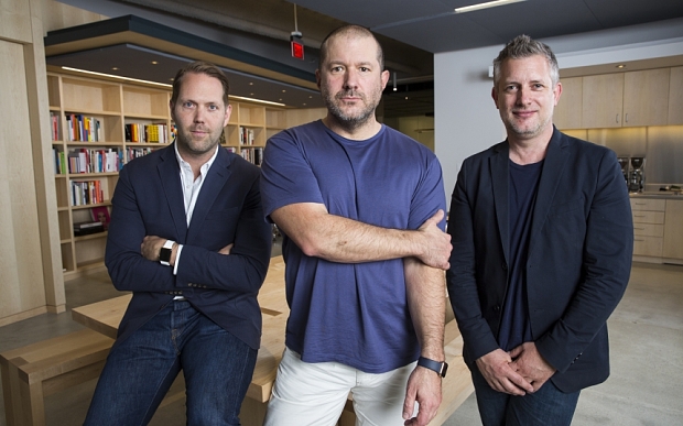 (left to right) Alan Dye, Jony Ive, and Richard Howarth.