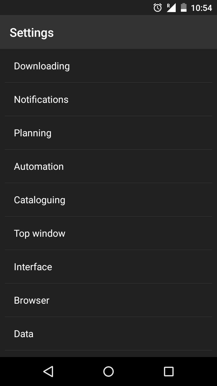 Advanced Download Manager- Settings