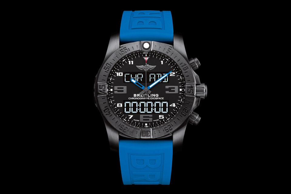 Breitling Exospace B55 Smartwatch with blue strap