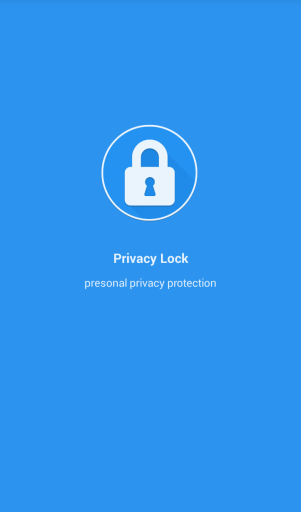 Privacy Lock - Startup Screen