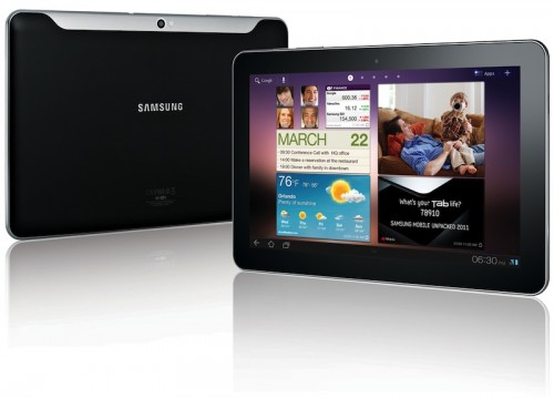 The offending tablet - Samsung Galaxy Tab 10.1