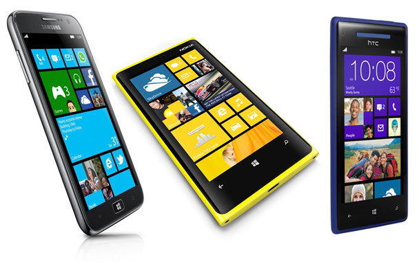 Windows Phone 8 Nokia Lumia 920 Samsung Ativ S HTC Phone 8X