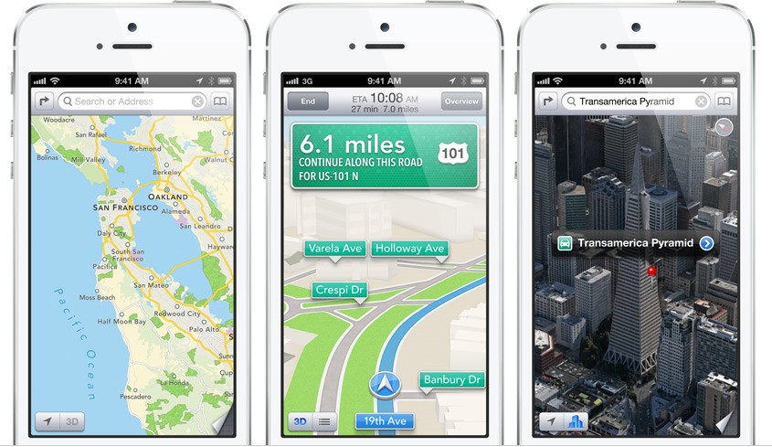 iPhone 5 Maps iOS 6