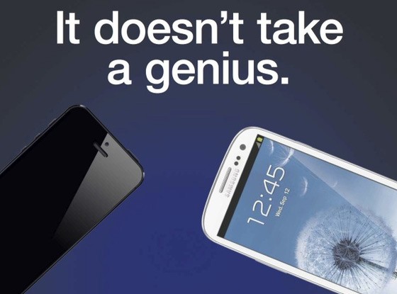 iphone 5 galaxy s 3 ad