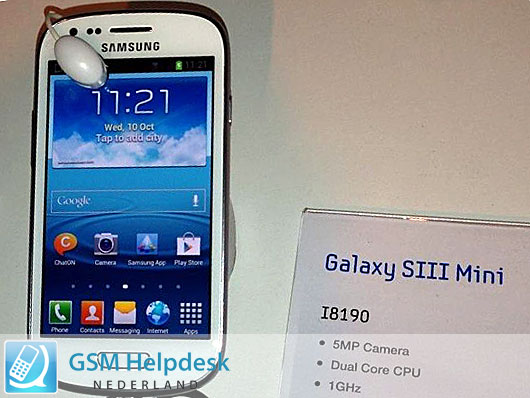 Samsung Galaxy S3 Mini Press