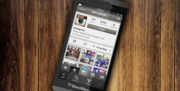 native BB10 Instagram app