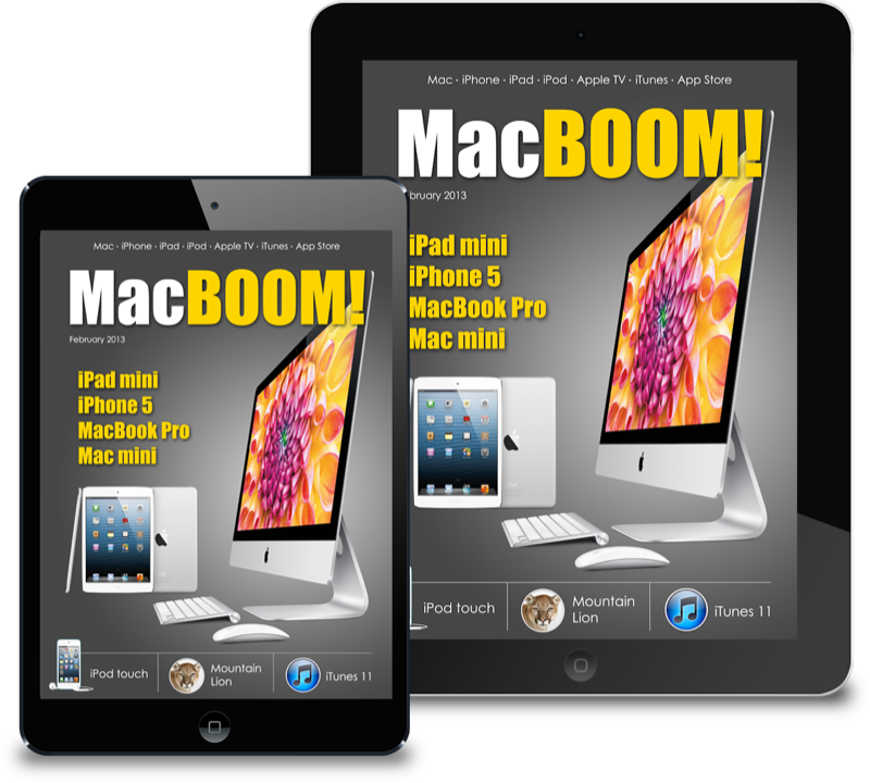 MacBoom interactive magazine for iPad