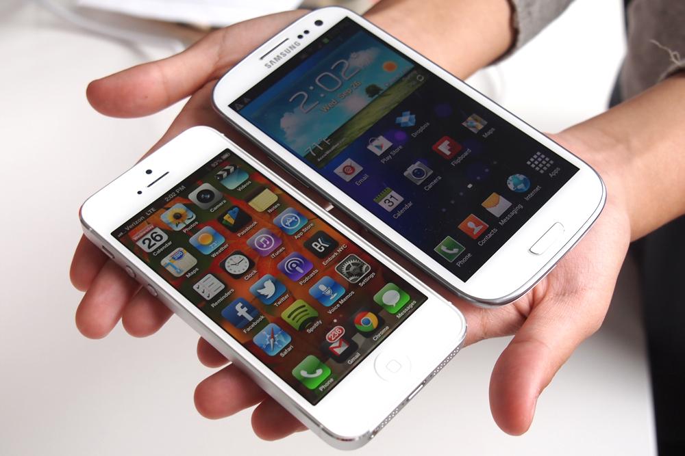 iphone 5 vs Galaxy S4