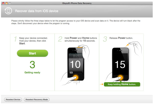 iSkysoft iPhone Data Recovery