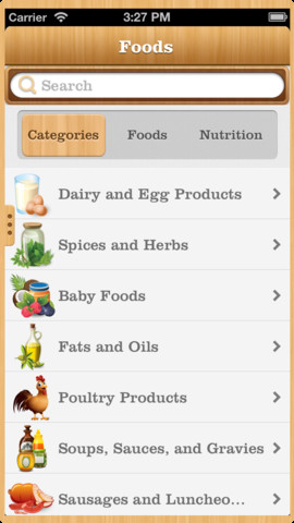 My Nutrition iPhone App