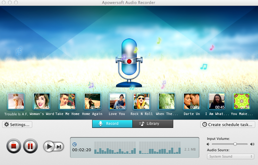 Apowersoft Audio Recorder for Mac App