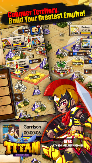 TITAN: Olympus War iPhone Game