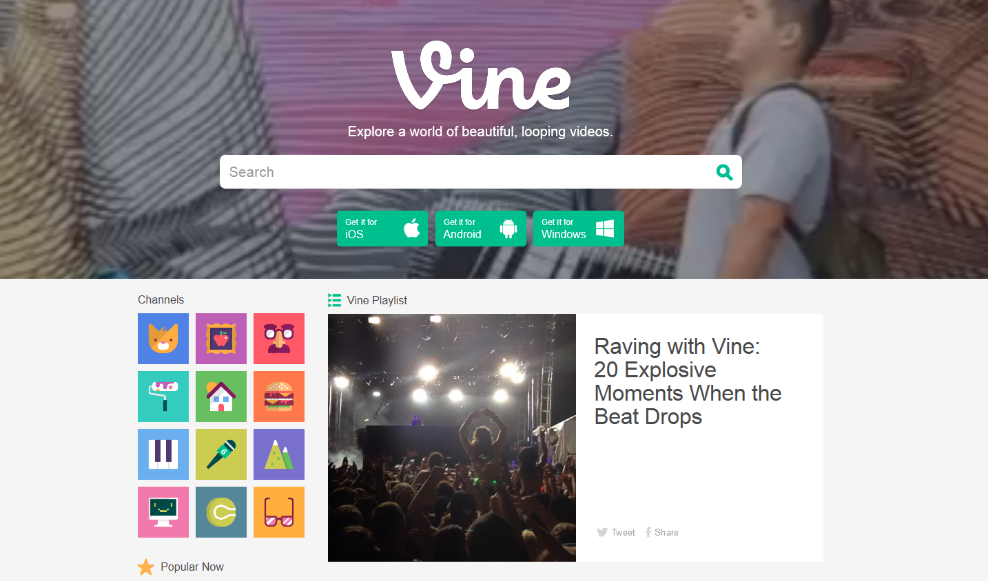 Vine Updates Desktop Site, Introduces Vine TV