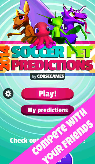 2014 Soccer Pet Predictions iPhone App