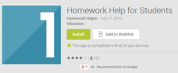 homework app for android