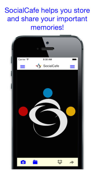 SocialCafe Audio Photo iPhone App