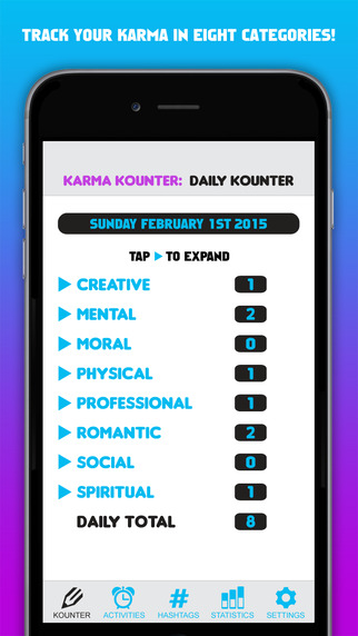 Karma Kounter iPhone app