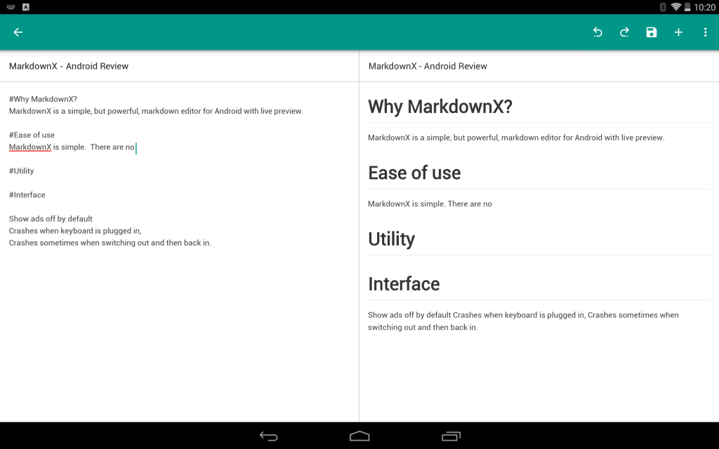 MarkdownX - Android Review | Tapscape